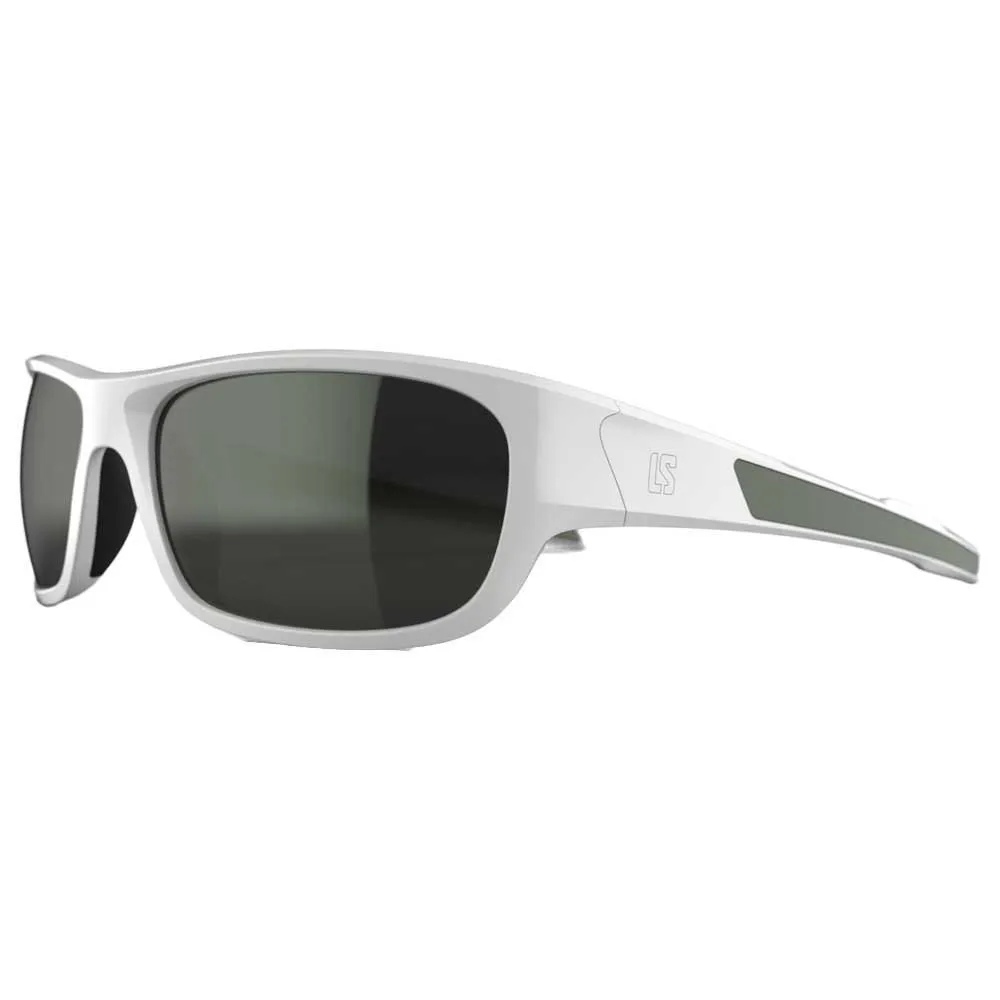 Loubsol Allos 2.0 Polarized Polarisierte Sonnenbrille unisex, White, Green Polarized/CAT3
