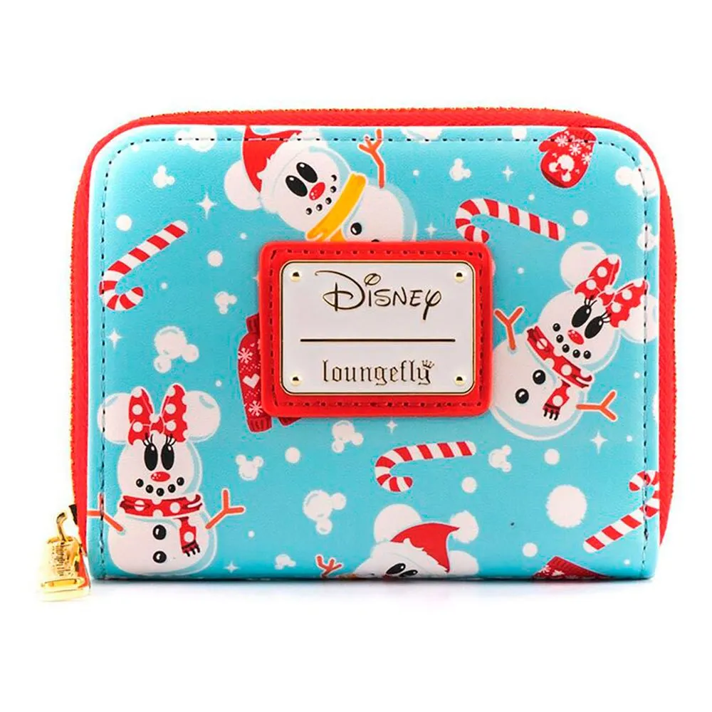 Loungefly Mickey Minnie Schneemann Brieftasche Loungefly Mickey Minnie Schneemann Brieftasche