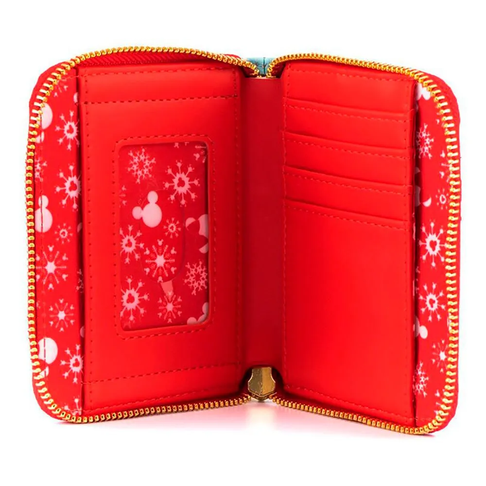 Loungefly Mickey Minnie Schneemann Brieftasche Loungefly Mickey Minnie Schneemann Brieftasche