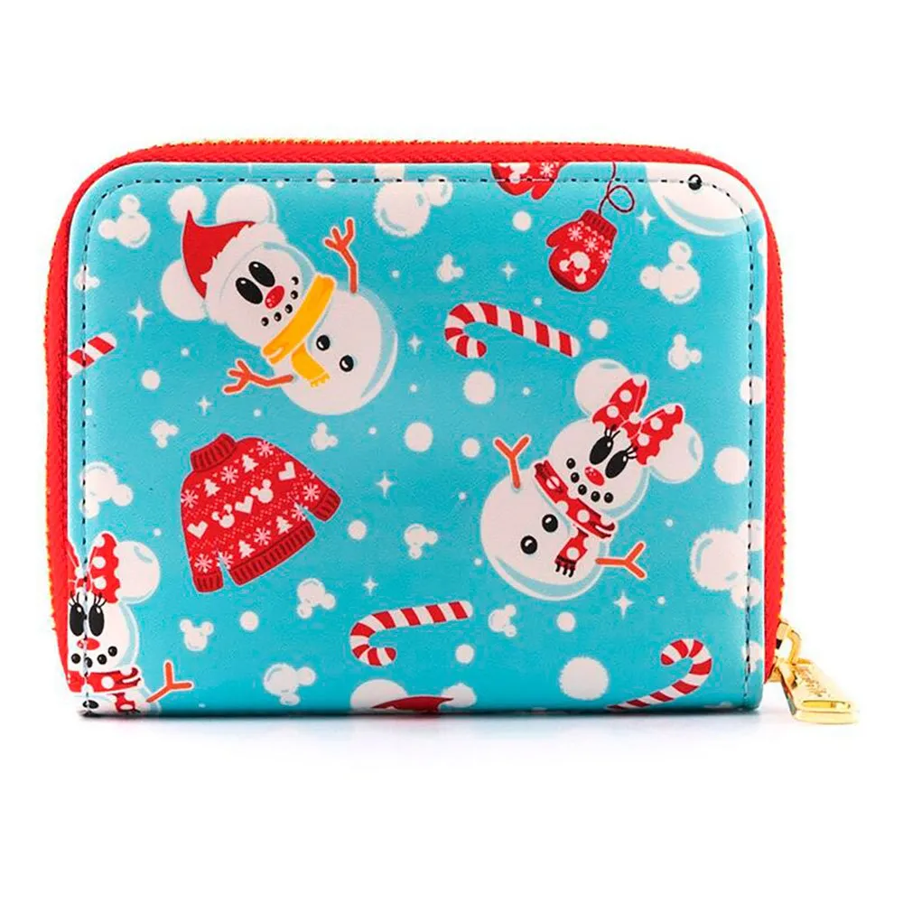 Loungefly Mickey Minnie Schneemann Brieftasche Loungefly Mickey Minnie Schneemann Brieftasche