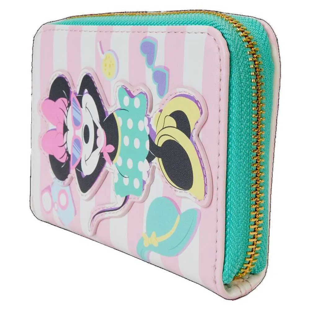 Loungefly Minnie Mouse Urlaubsstil Brieftasche, Multicolor, One Size