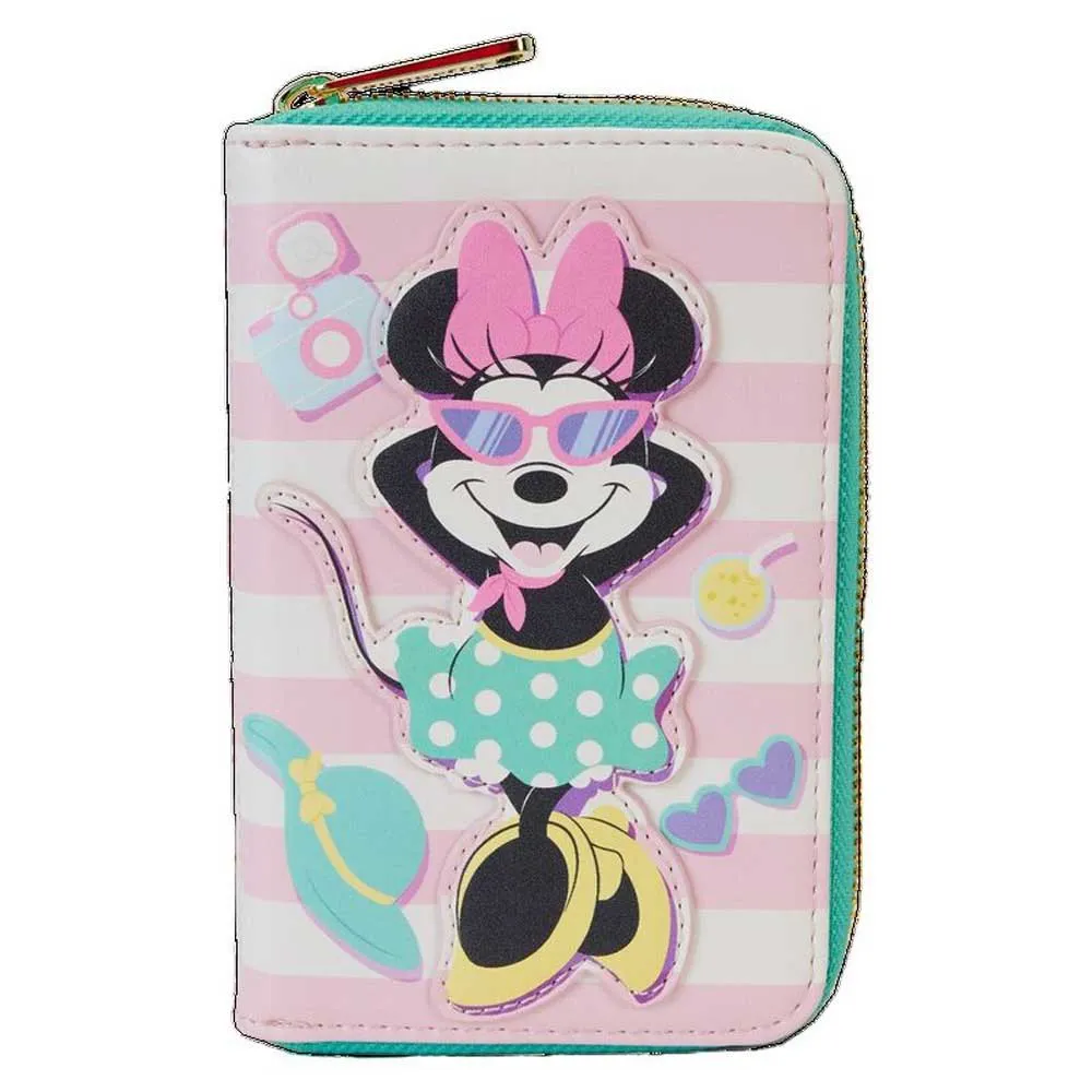 Loungefly Minnie Mouse Urlaubsstil Brieftasche, Multicolor, One Size