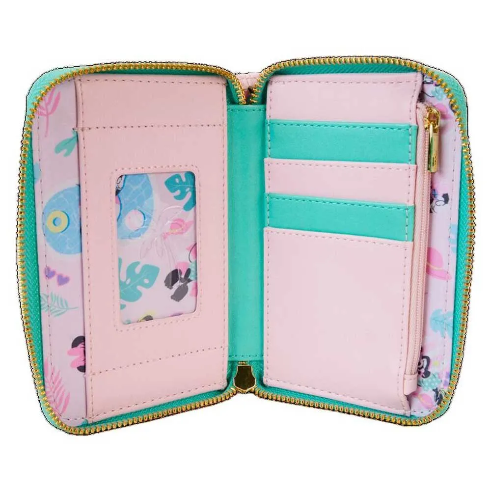 Loungefly Minnie Mouse Urlaubsstil Brieftasche, Multicolor, One Size