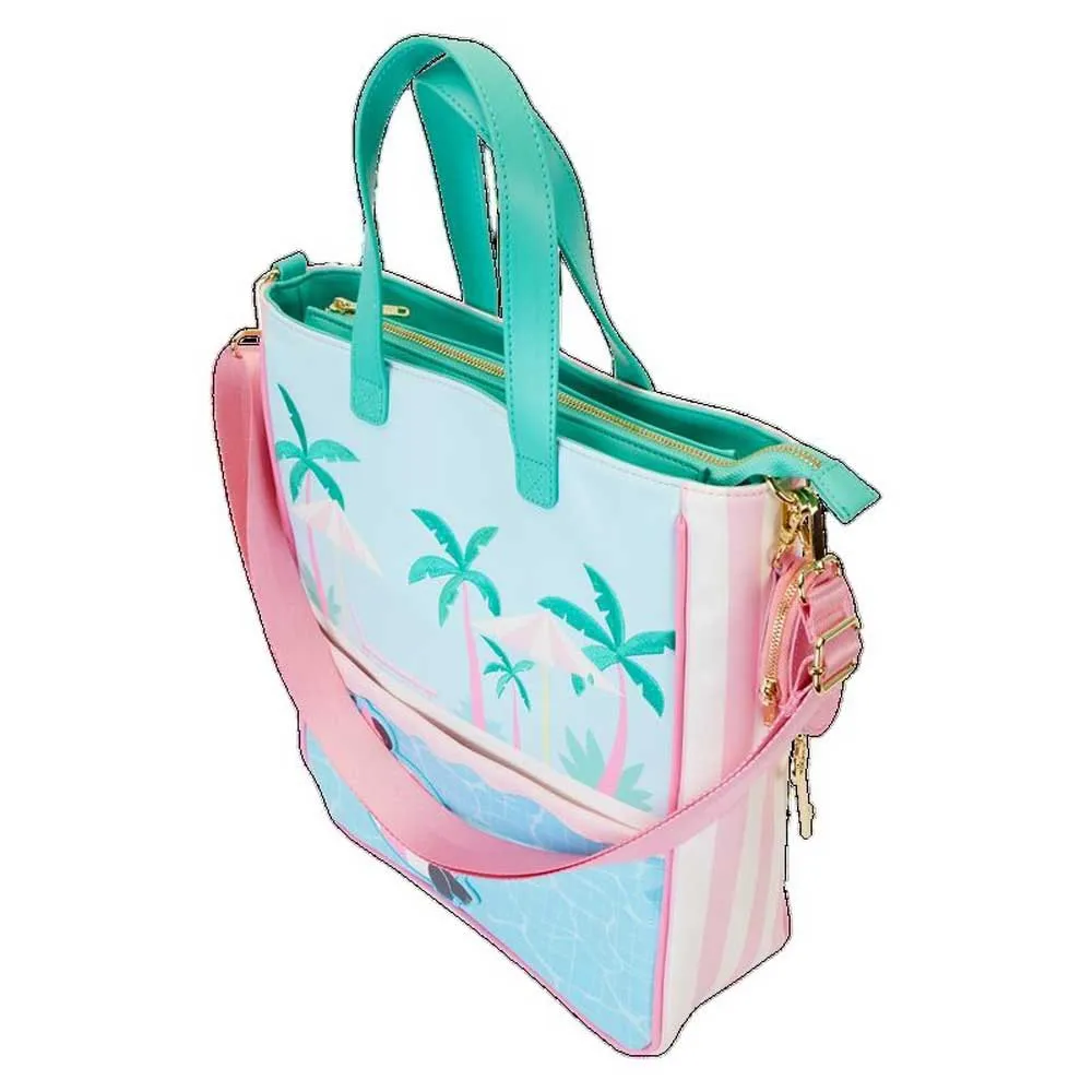 Loungefly Minnie Mouse Urlaubsstil Tote Bag, Multicolor Loungefly Minnie Mouse Urlaubsstil Tote Bag, Multicolor