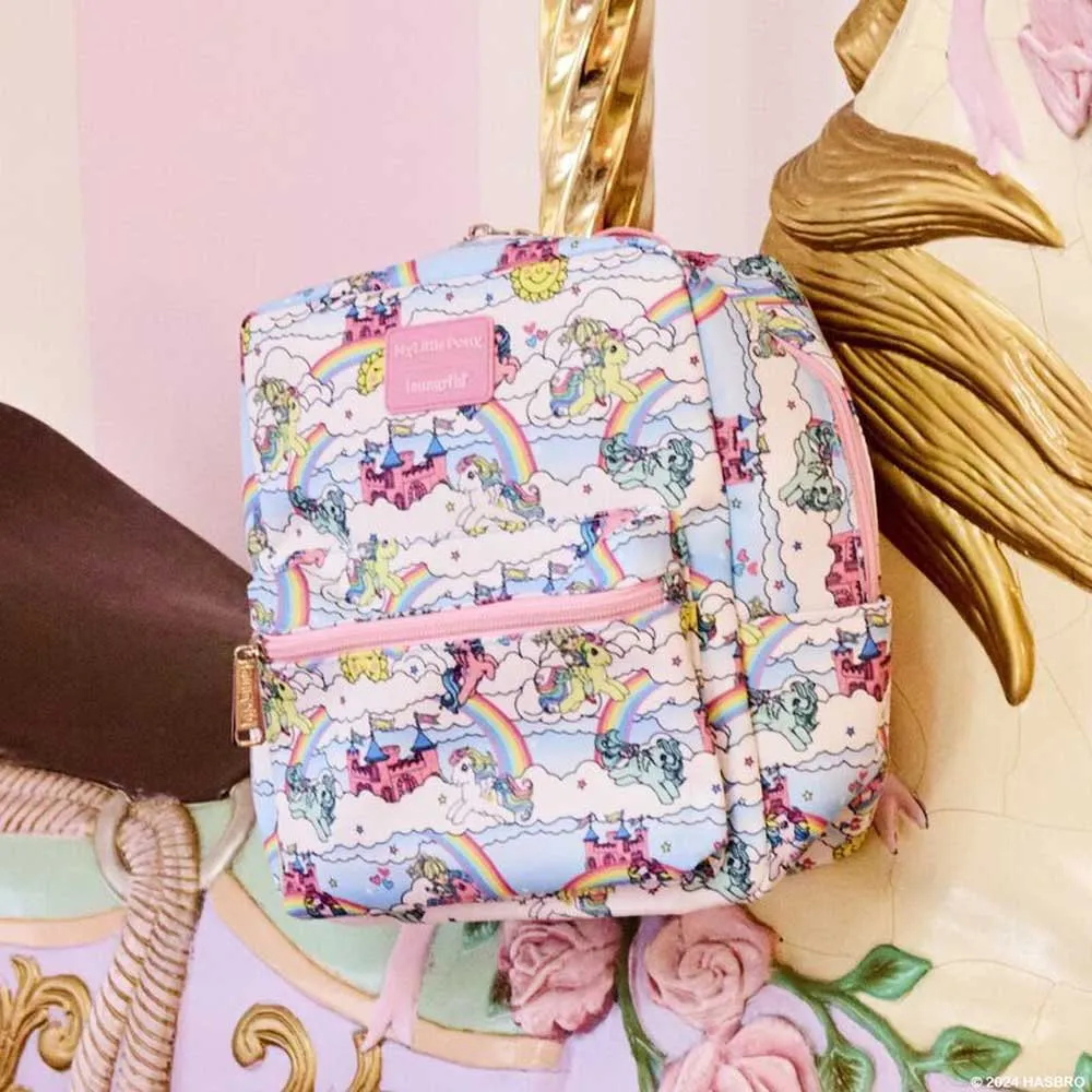 Loungefly My Little Pony Mini-rucksack Himmelszene, Multicolor Loungefly My Little Pony Mini-rucksack Himmelszene, Multicolor