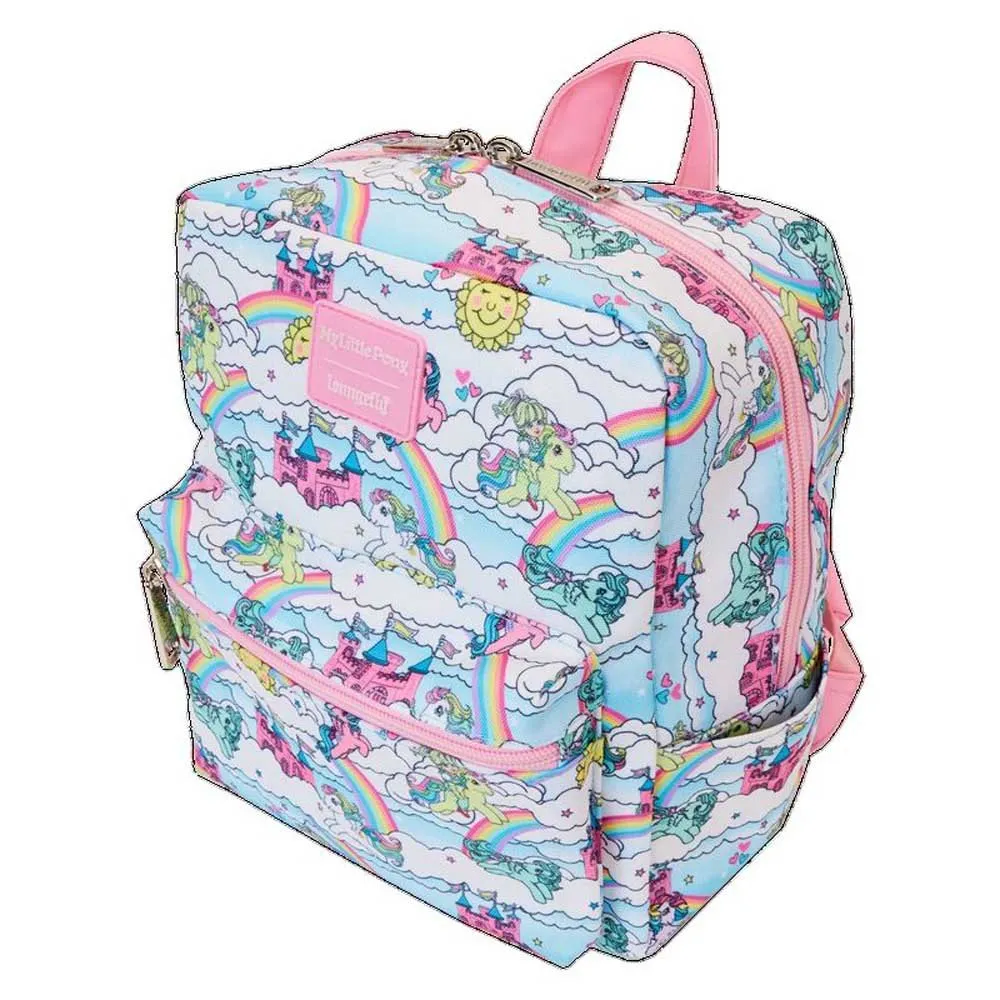 Loungefly My Little Pony Mini-rucksack Himmelszene, Multicolor Loungefly My Little Pony Mini-rucksack Himmelszene, Multicolor