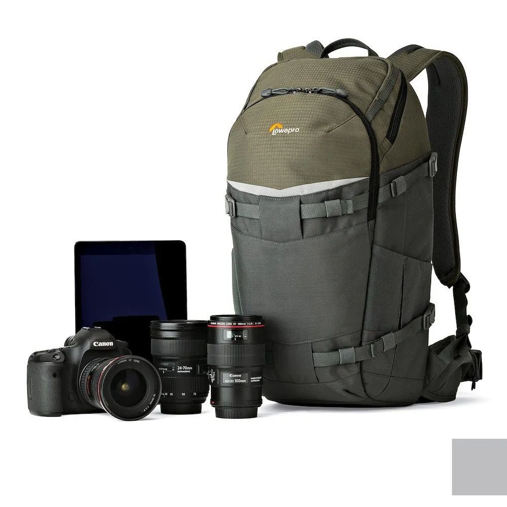 Lowepro Flipside Trek 350 Aw Rucksack, Green / grey Lowepro Flipside Trek 350 Aw Rucksack, Green / grey