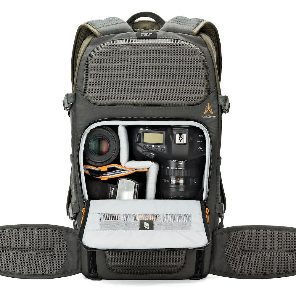 Lowepro Flipside Trek 450 Aw Rucksack, Green / grey