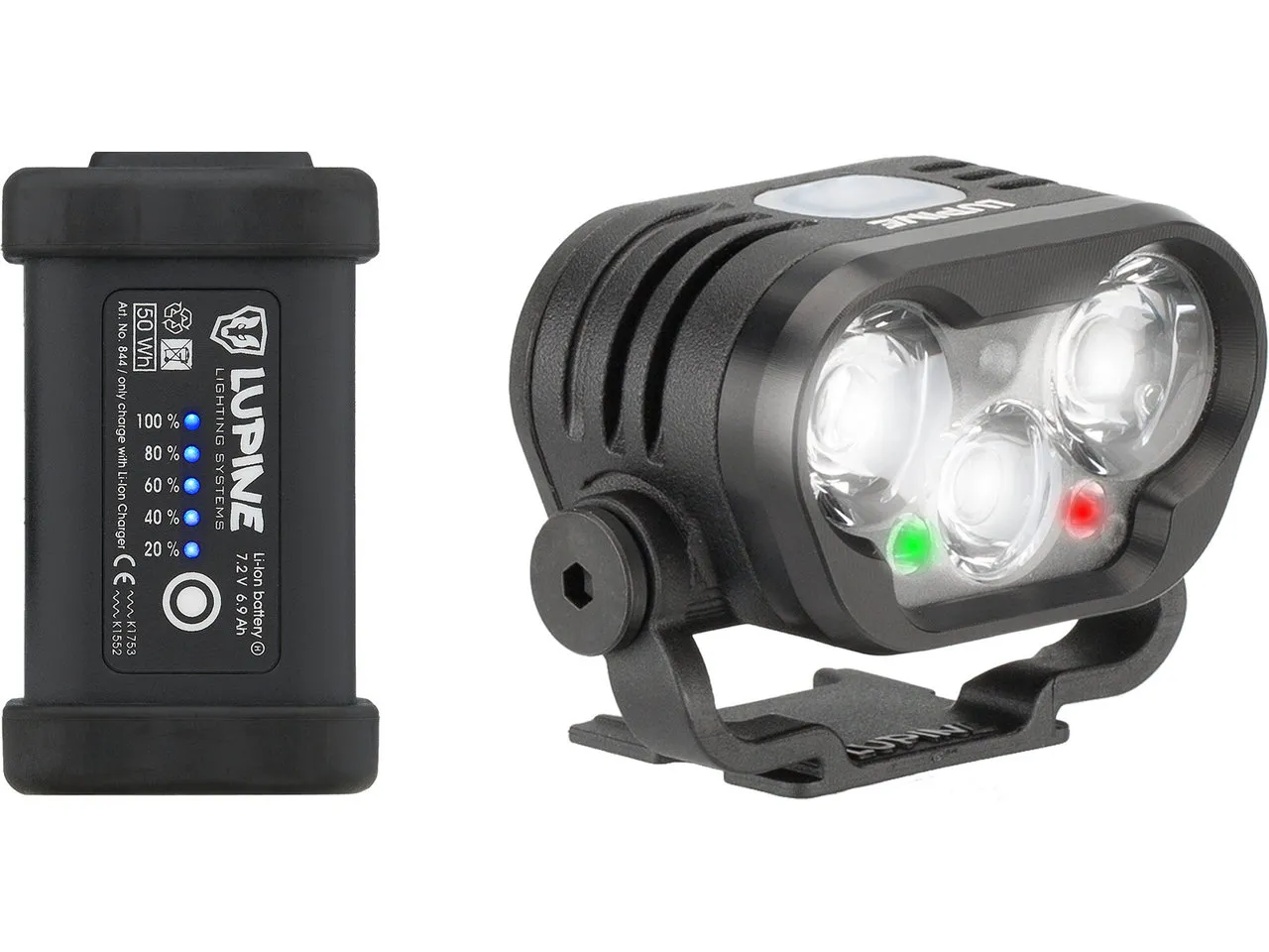 Lupine Blika 7 SC LED Helmlampe, Schwarz, 2400 Lumen Lupine Blika 7 SC LED Helmlampe, Schwarz, 2400 Lumen