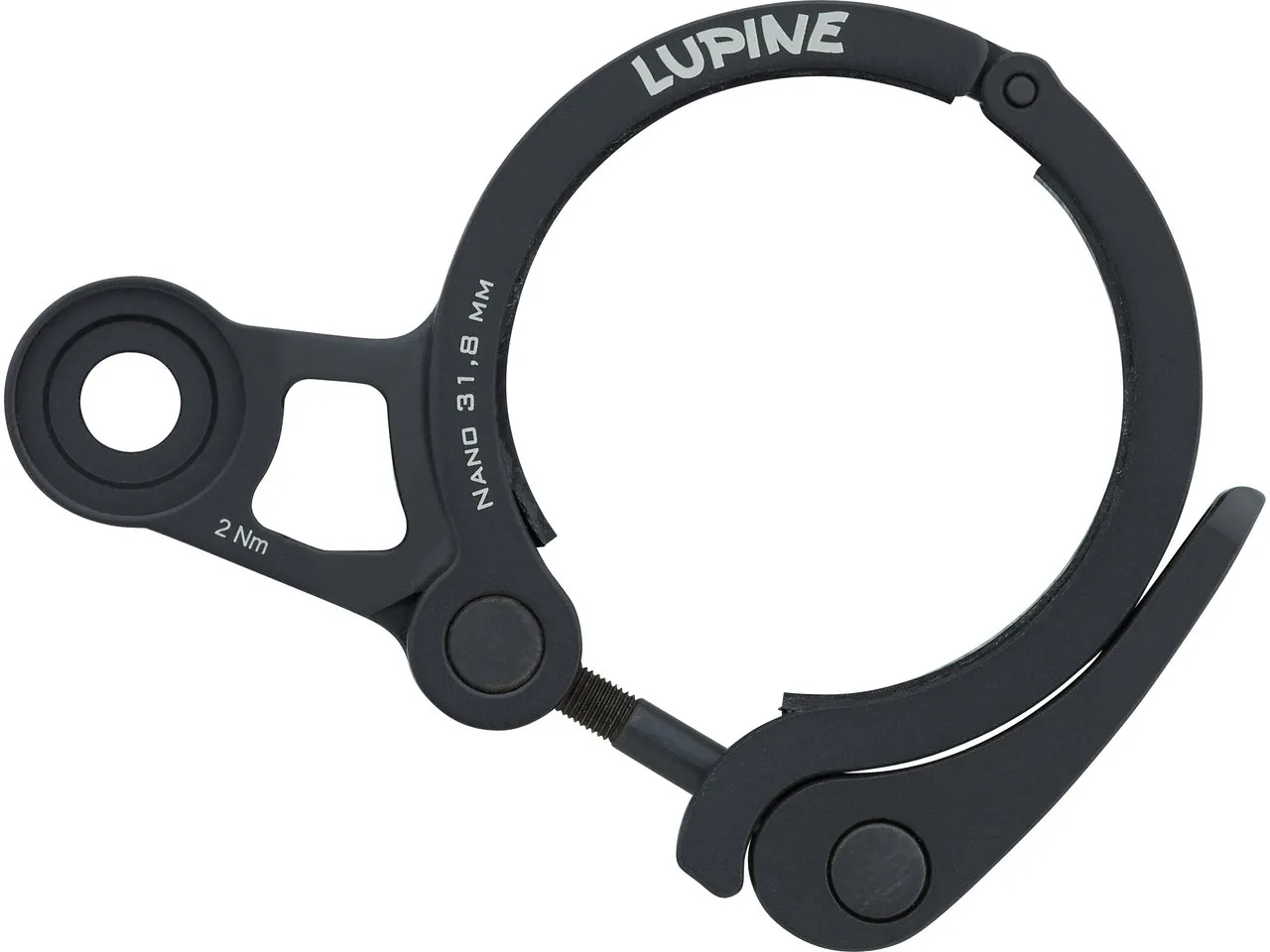 Lupine Schnellspanner-Halterung für SL Nano, Schwarz, 31.8mm Lupine Schnellspanner-Halterung für SL Nano, Schwarz, 31.8mm