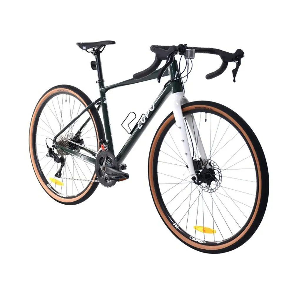 Lupo Terra 11 St-r7000 Gravelbike, Green / grey Lupo Terra 11 St-r7000 Gravelbike, Green / grey