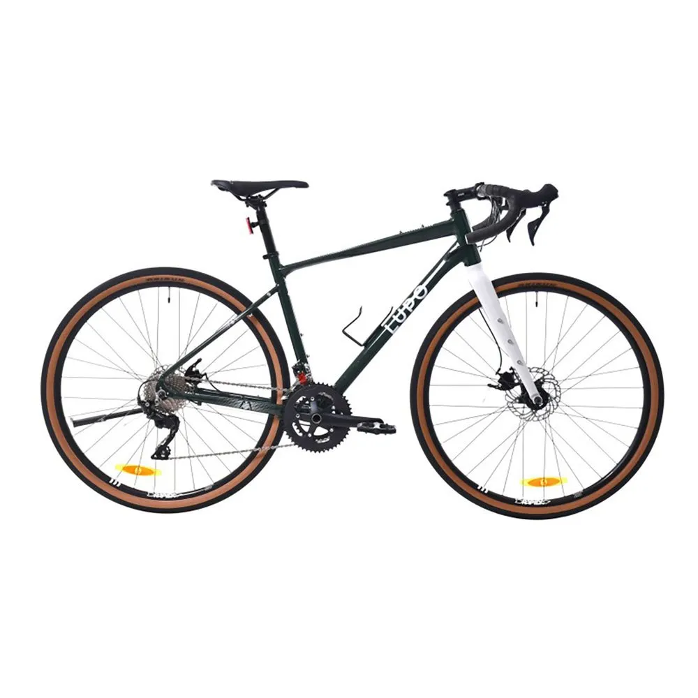 Lupo Terra 11 St-r7000 Gravelbike, Green / grey Lupo Terra 11 St-r7000 Gravelbike, Green / grey