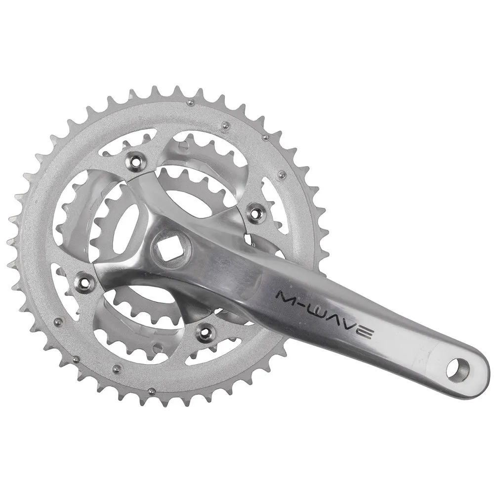 M-Wave 8/9 Speed Rechte Kurbel, Silver, 170mm, 22/32-44t M-Wave 8/9 Speed Rechte Kurbel, Silver, 170mm, 22/32-44t