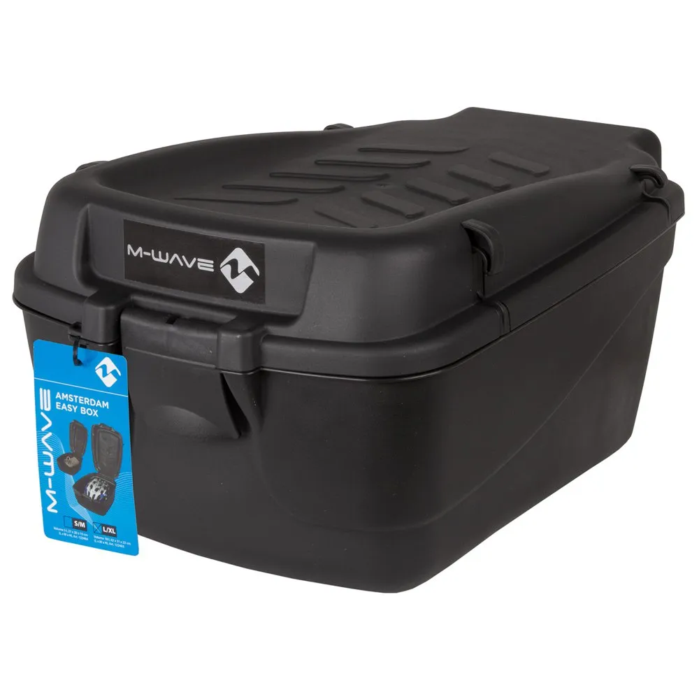M-Wave Amsterdam Easy Box Gepäckträgertasche 18l, Black, One Size M-Wave Amsterdam Easy Box Gepäckträgertasche 18l, Black, One Size
