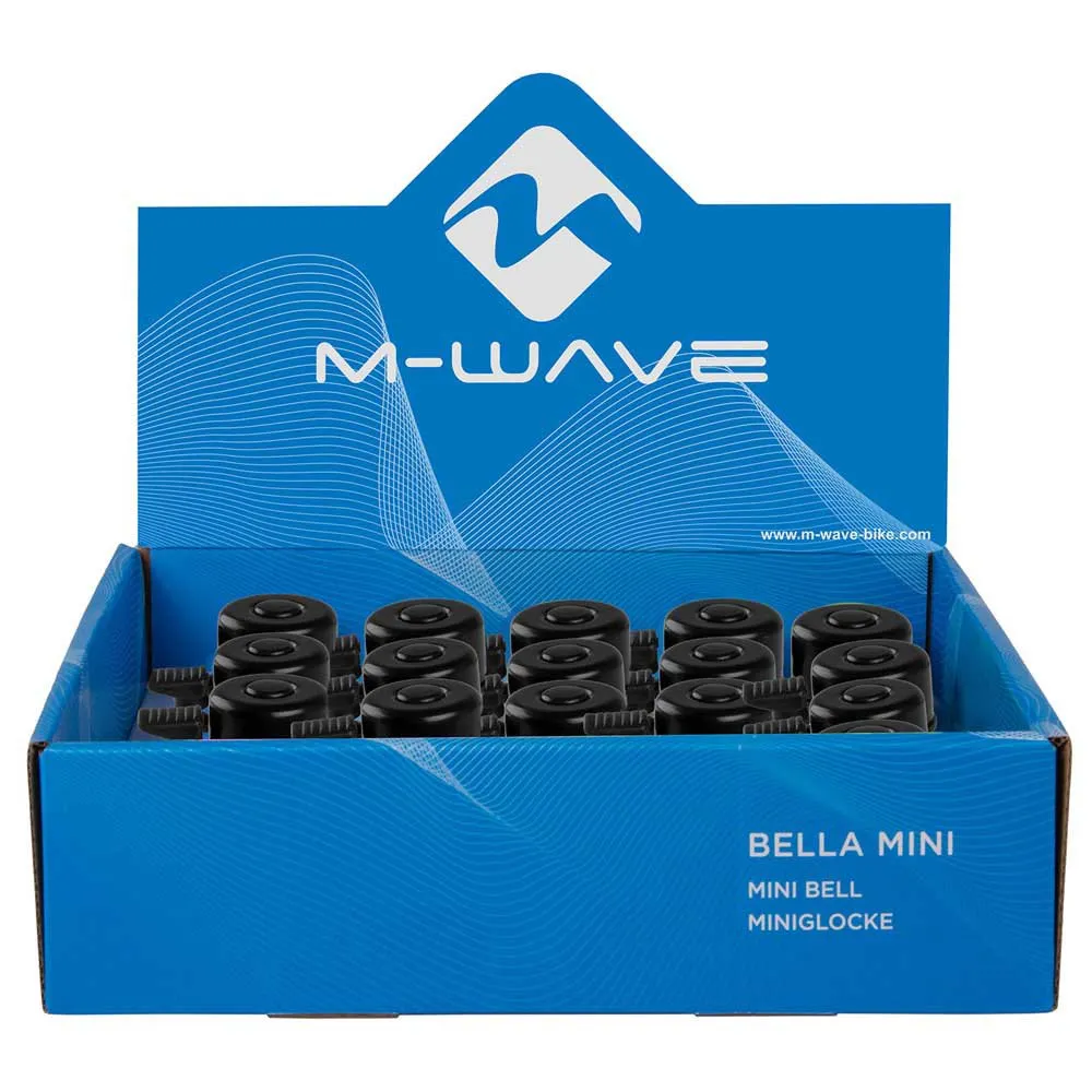 M-Wave Bella Mini Fahrradklingel, Black, One Size M-Wave Bella Mini Fahrradklingel, Black, One Size