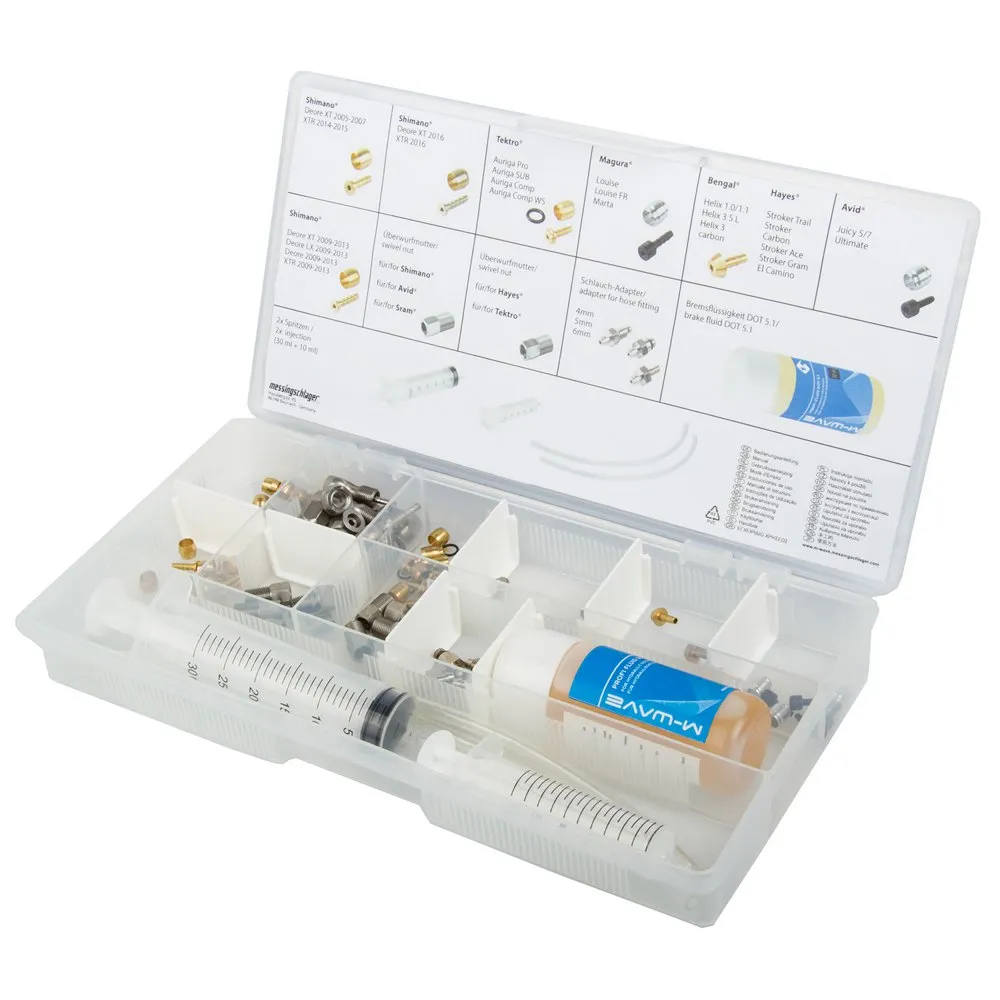 M-Wave Brake Doc Box Bremsenentlüftungskit, White, One Size M-Wave Brake Doc Box Bremsenentlüftungskit, White, One Size