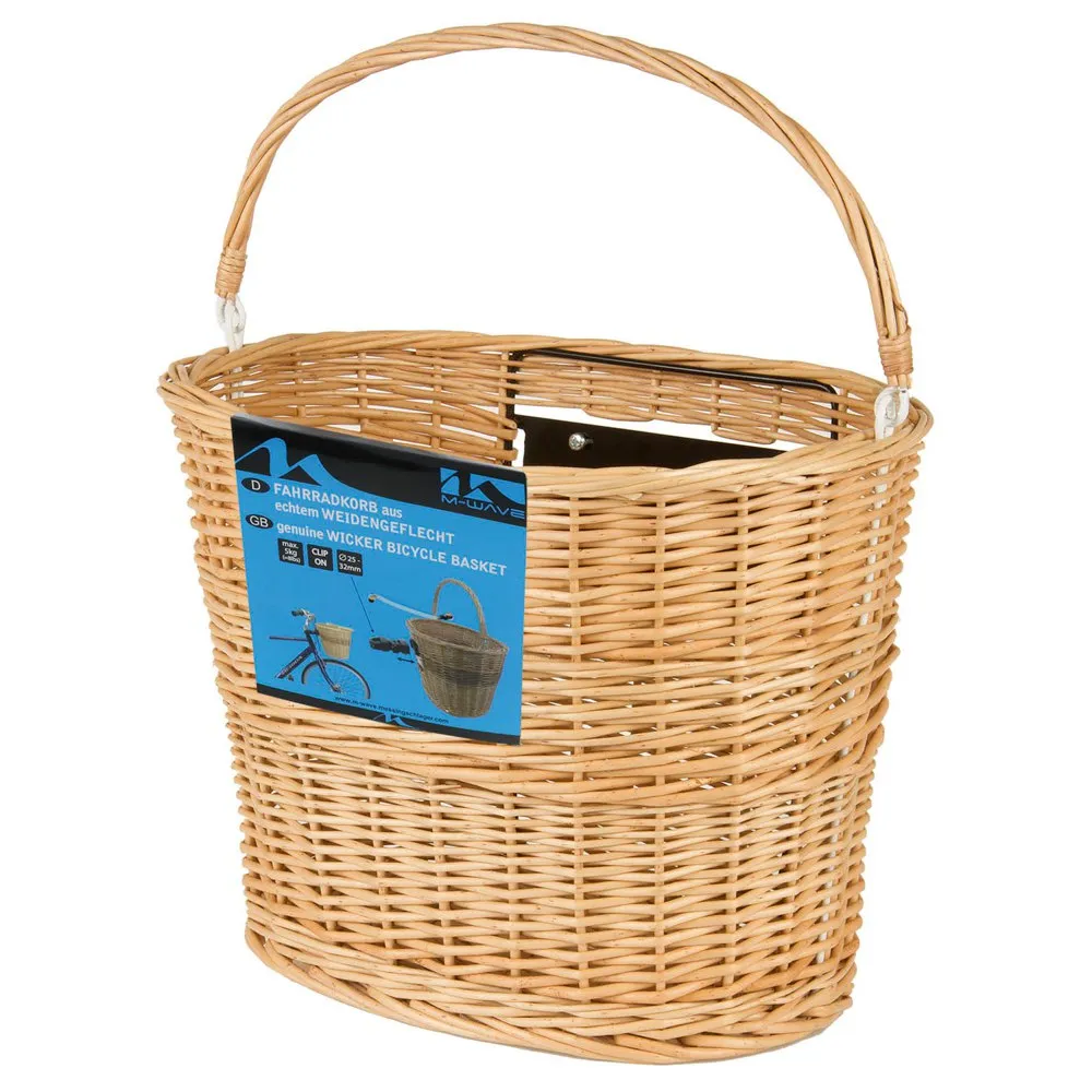M-Wave Clip Bar Wicker Korb, Black, One Size M-Wave Clip Bar Wicker Korb, Black, One Size