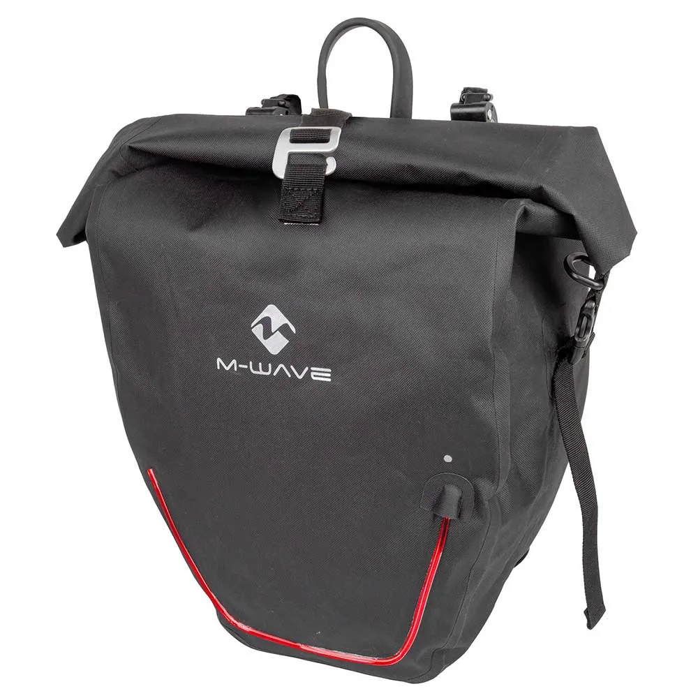 M-Wave Downtown Ridebag Evident Fahrradtasche 23l, Black, One Size