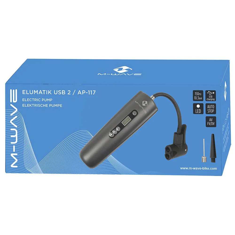 M-Wave Elumatik Usb 2/ap-117 Kompressor, Black, One Size M-Wave Elumatik Usb 2/ap-117 Kompressor, Black, One Size