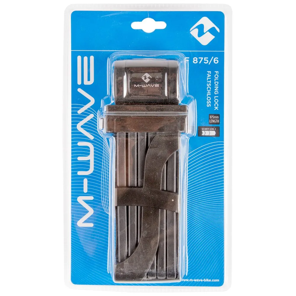 M-Wave F 875-6 Faltschloss, Black, 875mm M-Wave F 875-6 Faltschloss, Black, 875mm