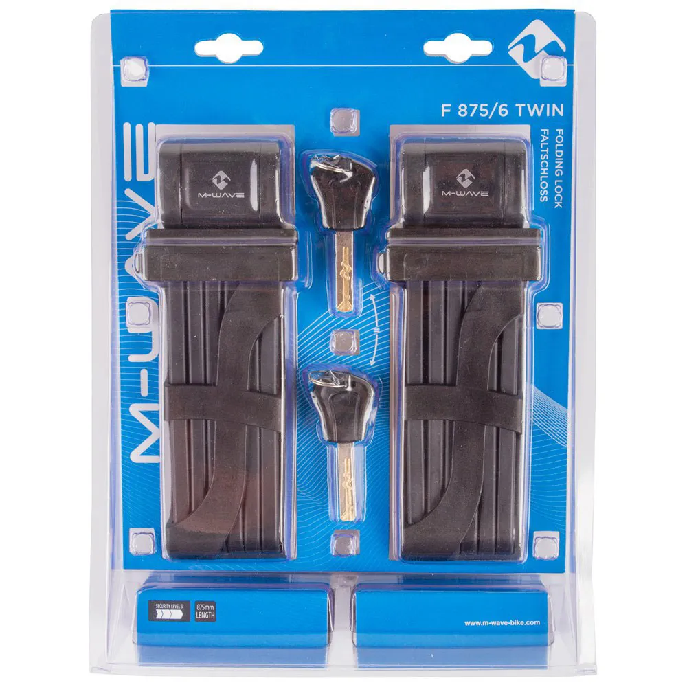 M-Wave F 875-6 Twin Faltschloss, Black, 875mm M-Wave F 875-6 Twin Faltschloss, Black, 875mm