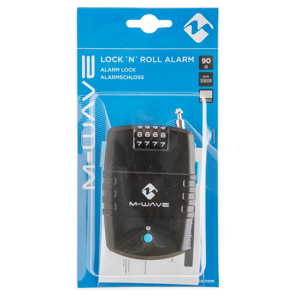 M-Wave Lock´n´roll Alarm Kabelschloss, Black, 2 x 600mm M-Wave Lock´n´roll Alarm Kabelschloss, Black, 2 x 600mm