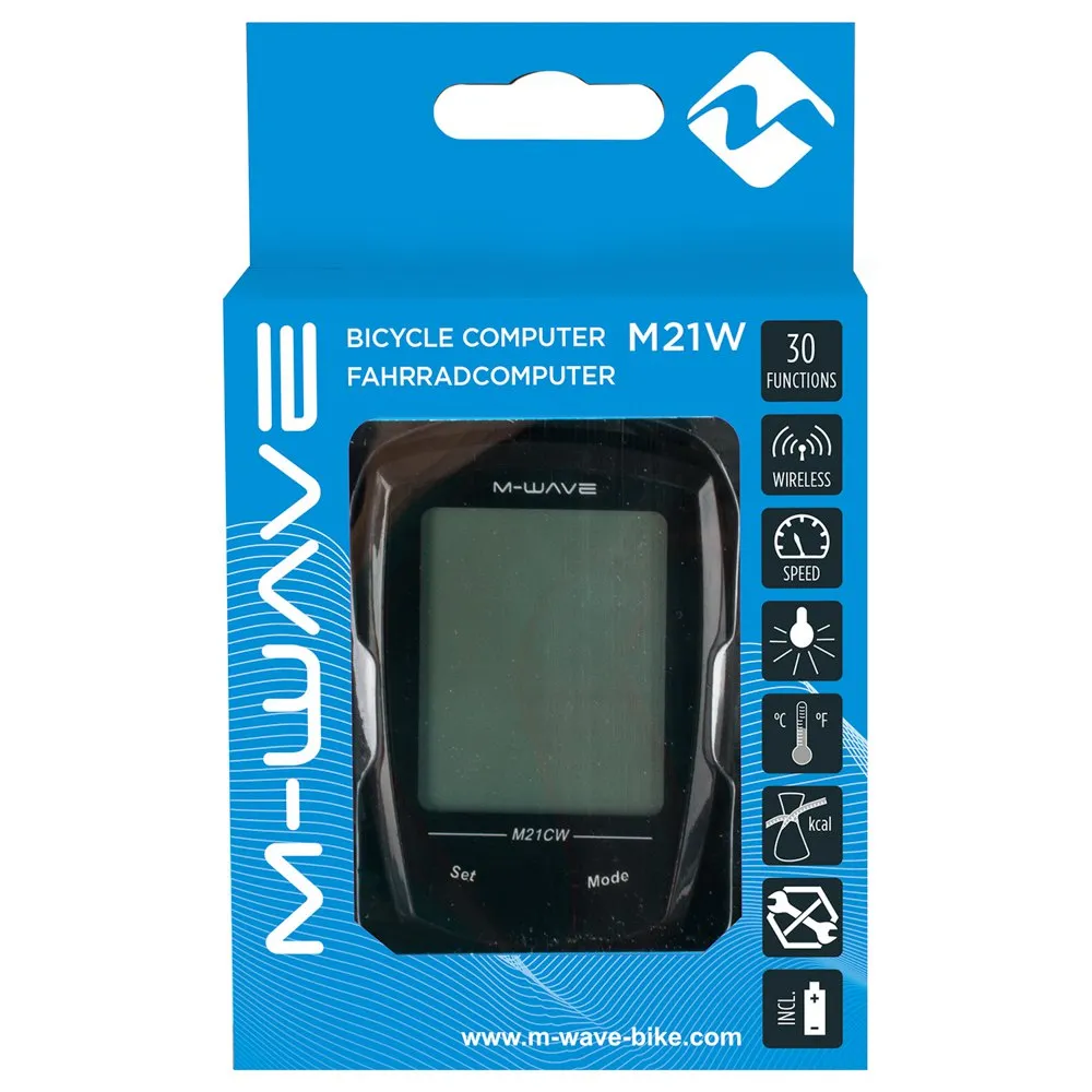M-Wave M21w Fahrradcomputer, Black, One Size M-Wave M21w Fahrradcomputer, Black, One Size