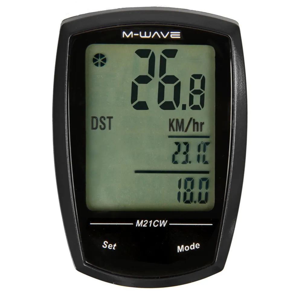 M-Wave M21w Fahrradcomputer, Black, One Size M-Wave M21w Fahrradcomputer, Black, One Size