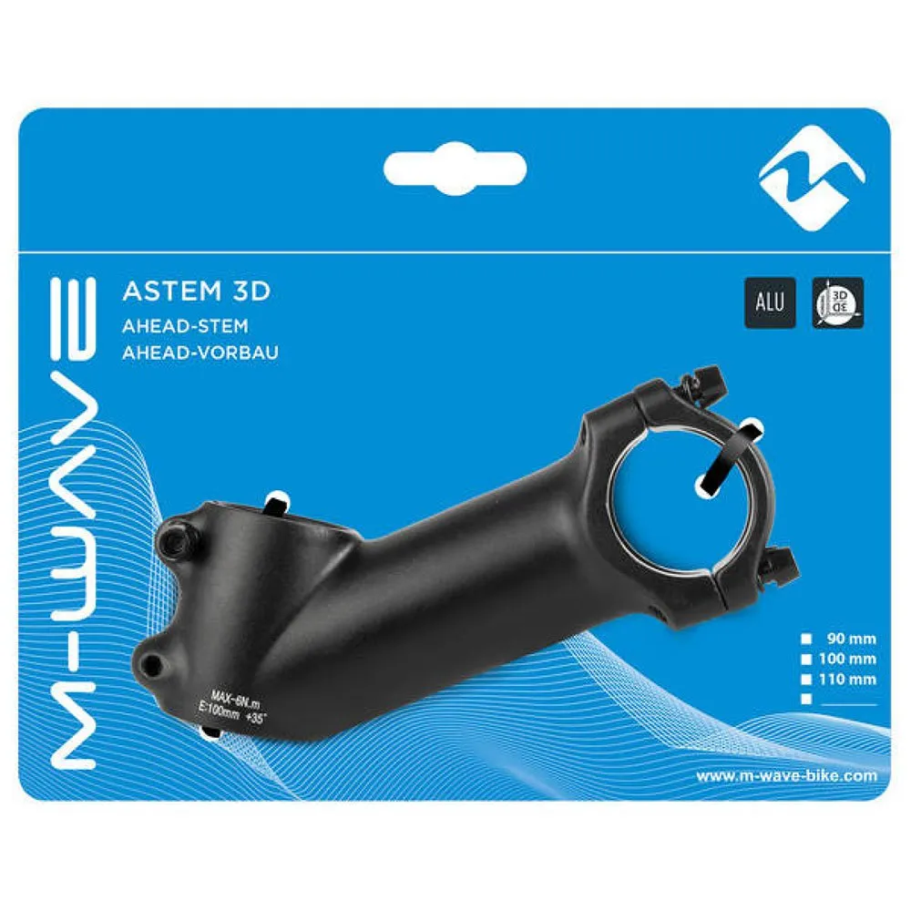 M-Wave Piantone Hset 1/8 Fahrradvorbau, Black, 100mm M-Wave Piantone Hset 1/8 Fahrradvorbau, Black, 100mm