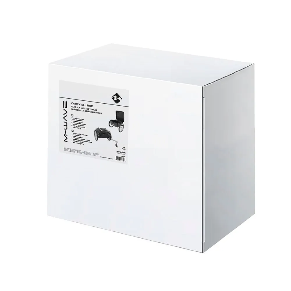 M-Wave Stalwart Fahrradanhänger, Black, Max 25kg