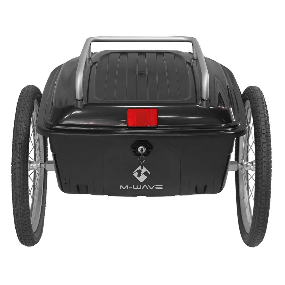 M-Wave Stalwart Fahrradanhänger, Black, Max 25kg