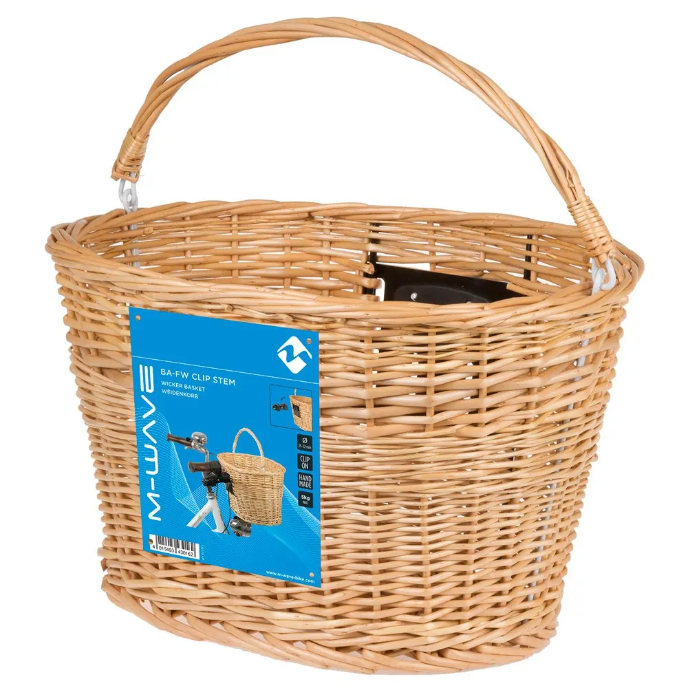 M-Wave Stem Wicker Korb, Black, One Size M-Wave Stem Wicker Korb, Black, One Size