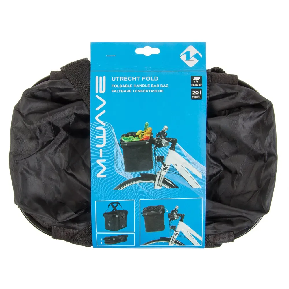 M-Wave Utrecht Fold Lenkertasche 20l, Black, One Size M-Wave Utrecht Fold Lenkertasche 20l, Black, One Size