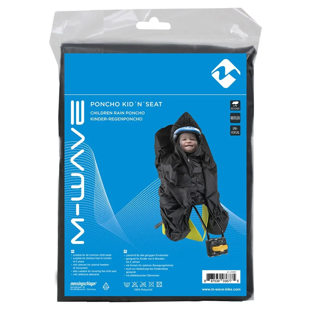 M-Wave Wasserdichter Poncho, Black