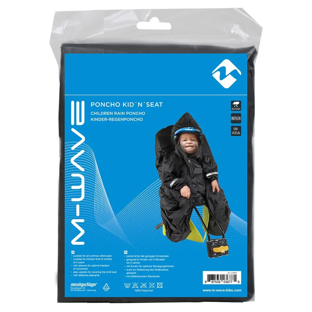 M-Wave Wasserdichter Poncho, Black