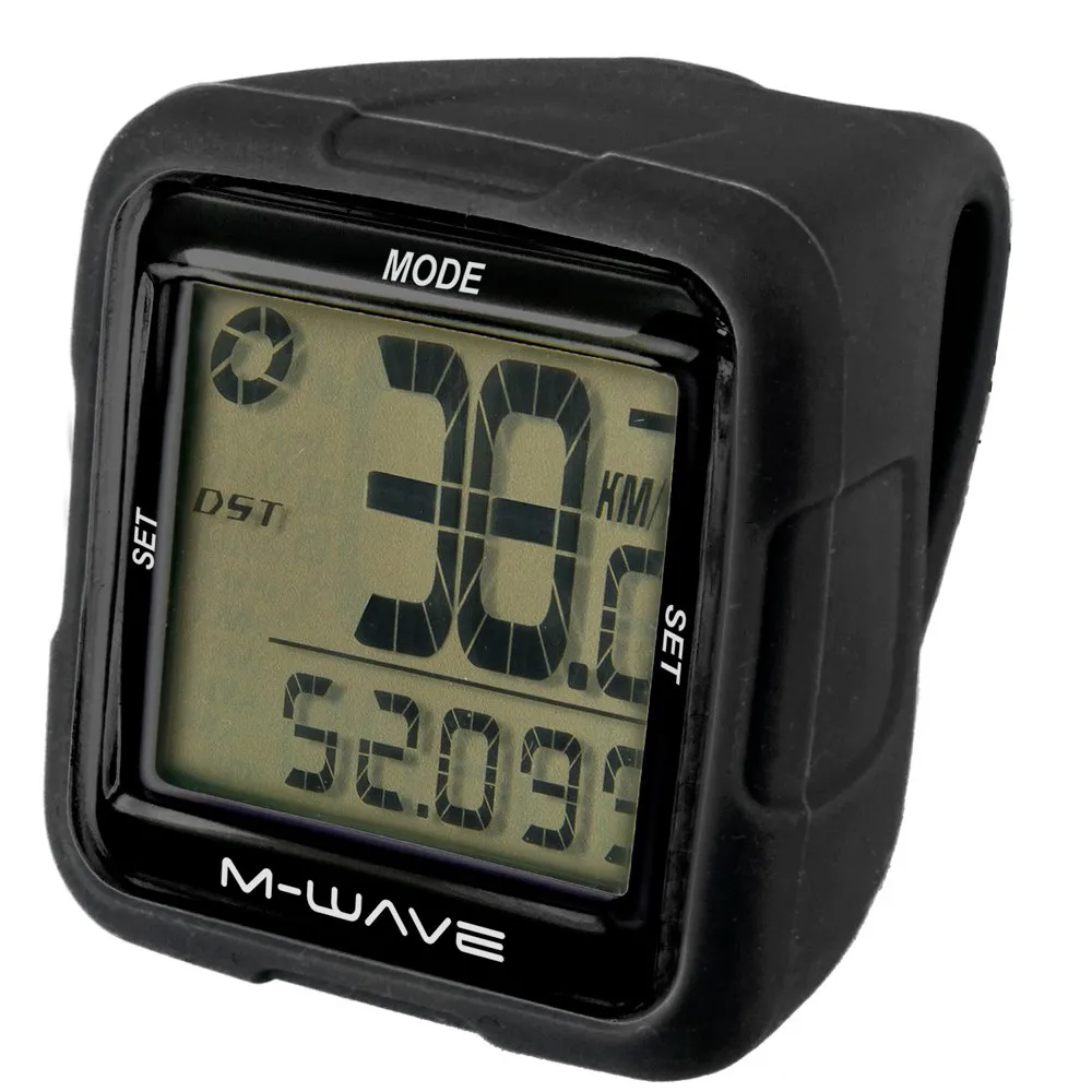 M-Wave Xiv Silicone Fahrradcomputer, Black, One Size M-Wave Xiv Silicone Fahrradcomputer, Black, One Size