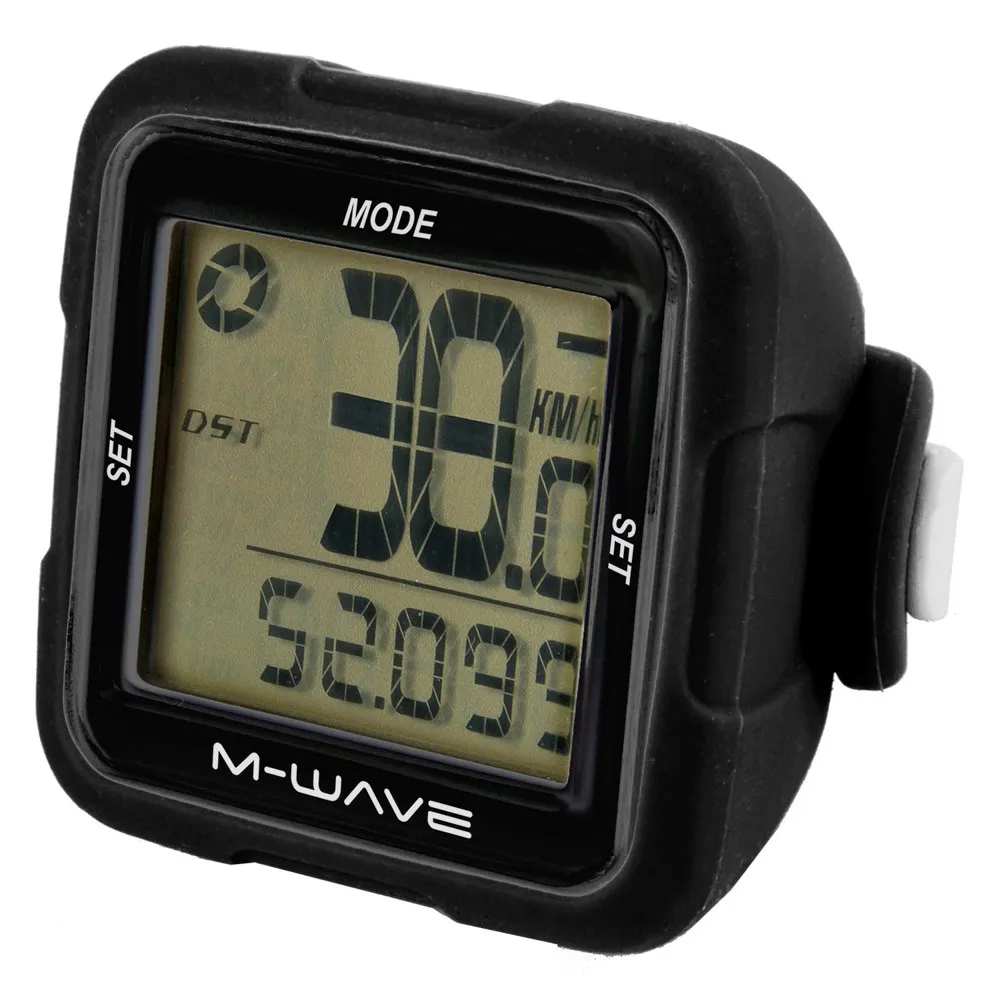 M-Wave Xiv Silicone Fahrradcomputer, Black, One Size M-Wave Xiv Silicone Fahrradcomputer, Black, One Size