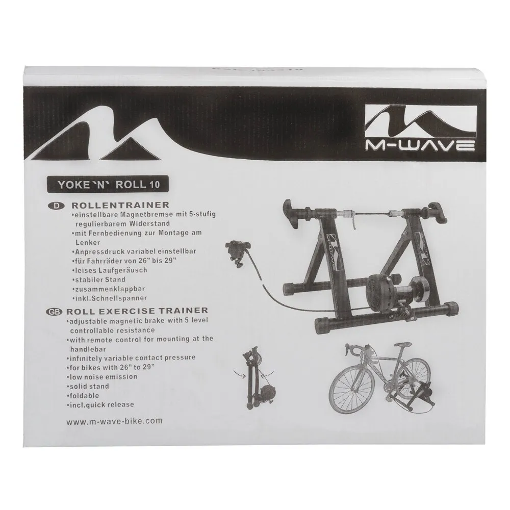 M-Wave Yoke N Roll 10 Turbotrainer, Black, One Size M-Wave Yoke N Roll 10 Turbotrainer, Black, One Size
