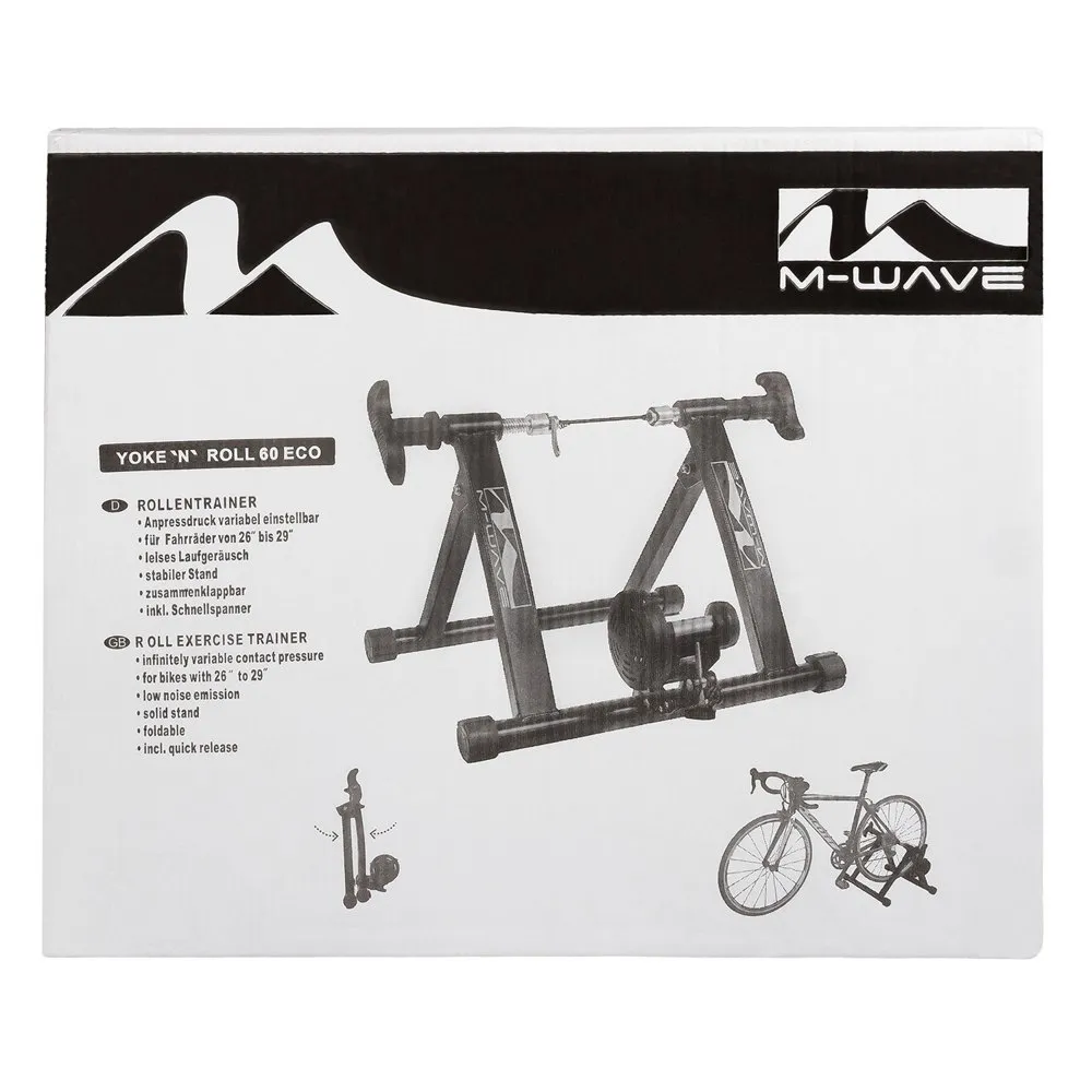 M-Wave Yoke N Roll 60 Turbotrainer, Black, One Size