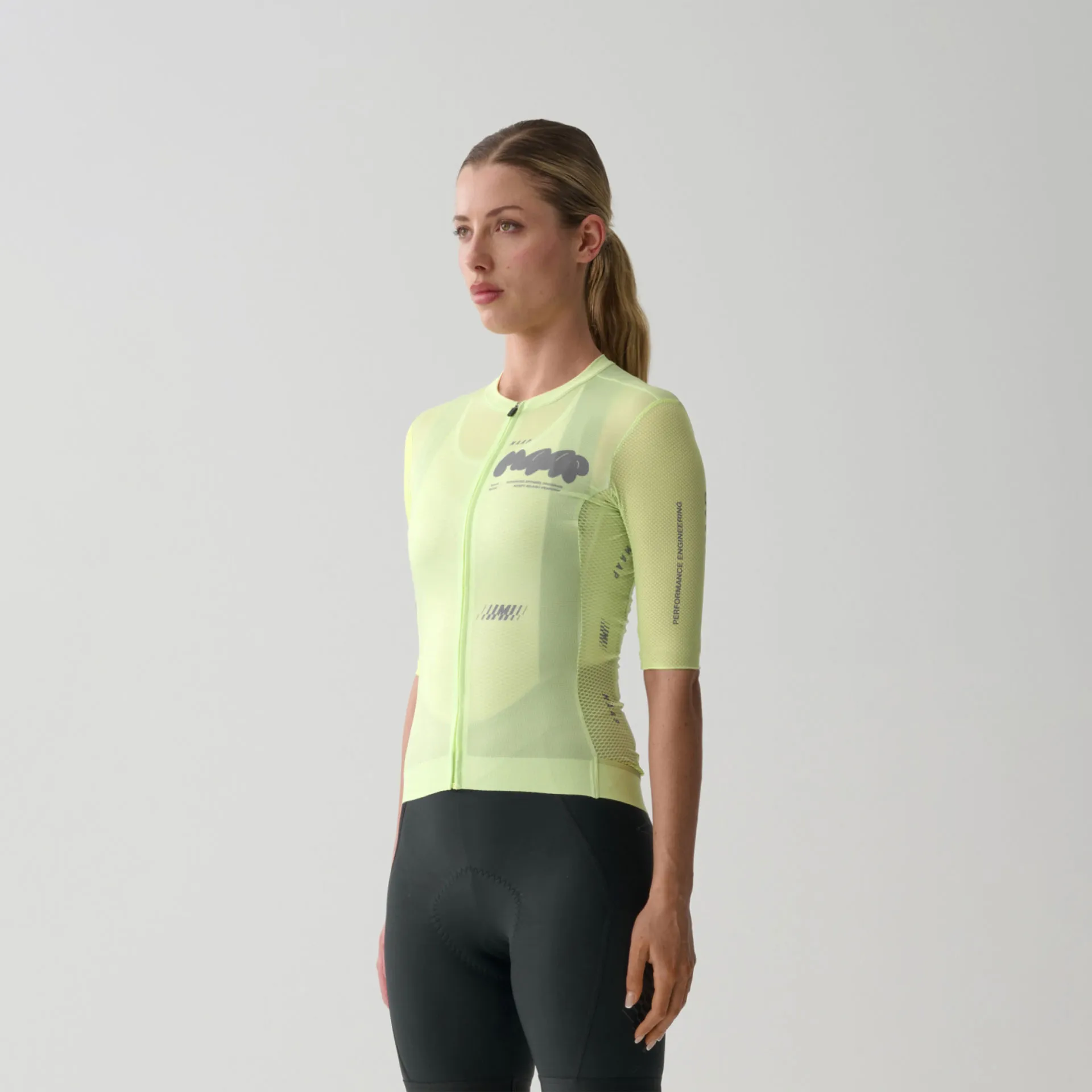MAAP Aerate Damen Pro Air Trikot 3.0, Shadow lime