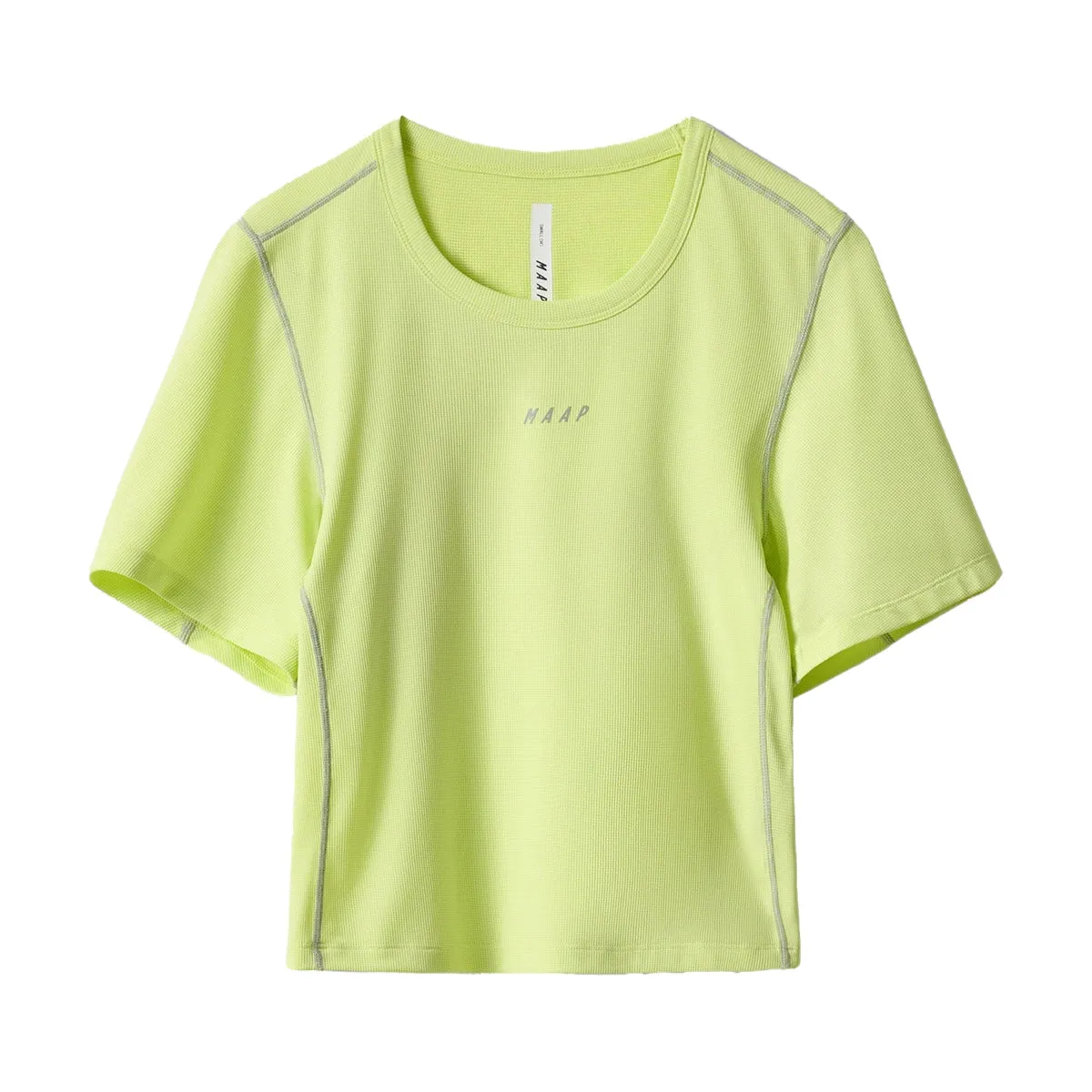 MAAP Alt Road Damen Cropped Tee, Shadow lime, M MAAP Alt Road Damen Cropped Tee, Shadow lime, M