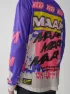 MAAP X BLEACH Mesh Langarm Tee, Purple mix, S