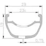 Mach1 5.50 Sl 29 Mtb Felge, Black anodized, 29"-32H