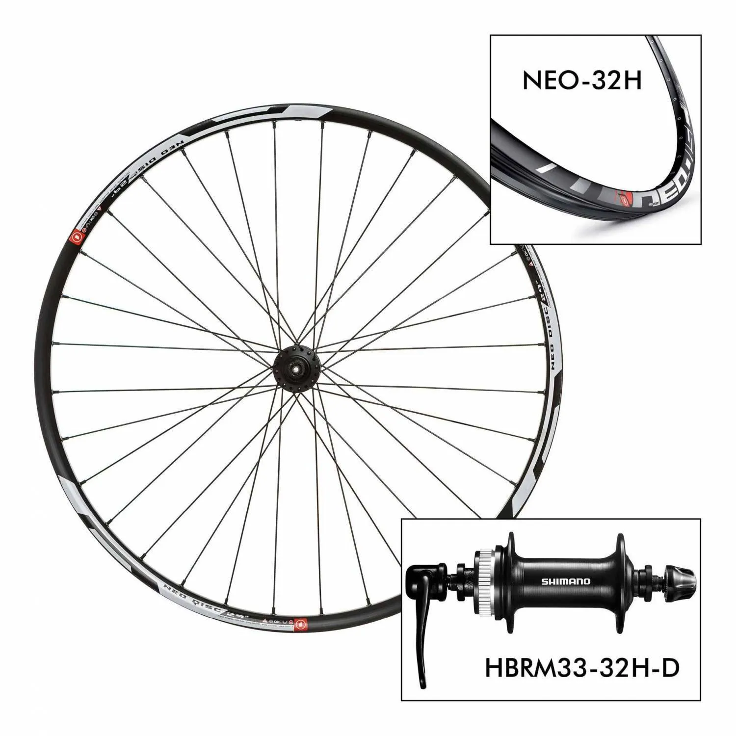 Mach1 Fahrradrad D. Neo 32H - HB-RM33 9x100 Unisex, schwarz, 29" Mach1 Fahrradrad D. Neo 32H - HB-RM33 9x100 Unisex, schwarz, 29"