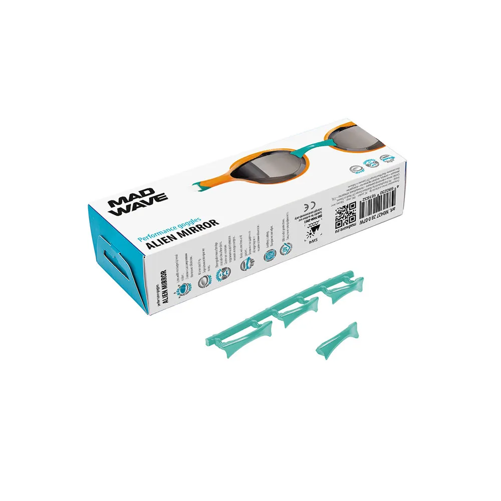 Madwave Alien Mirrow Schwimmbrille Mit Spiegelglas, Orange, One Size Madwave Alien Mirrow Schwimmbrille Mit Spiegelglas, Orange, One Size