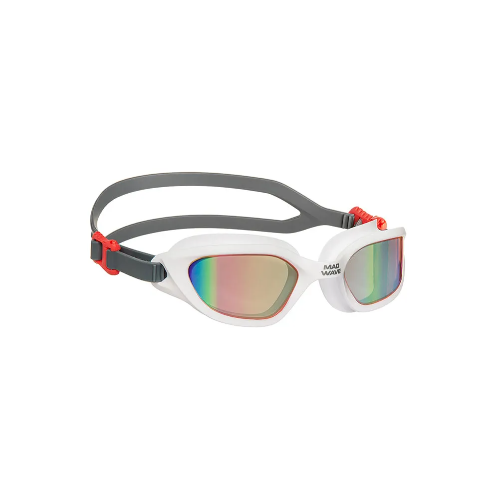 Madwave F Motion Rainbow Schwimmbrille Mit Spiegelglas, White, One Size Madwave F Motion Rainbow Schwimmbrille Mit Spiegelglas, White, One Size