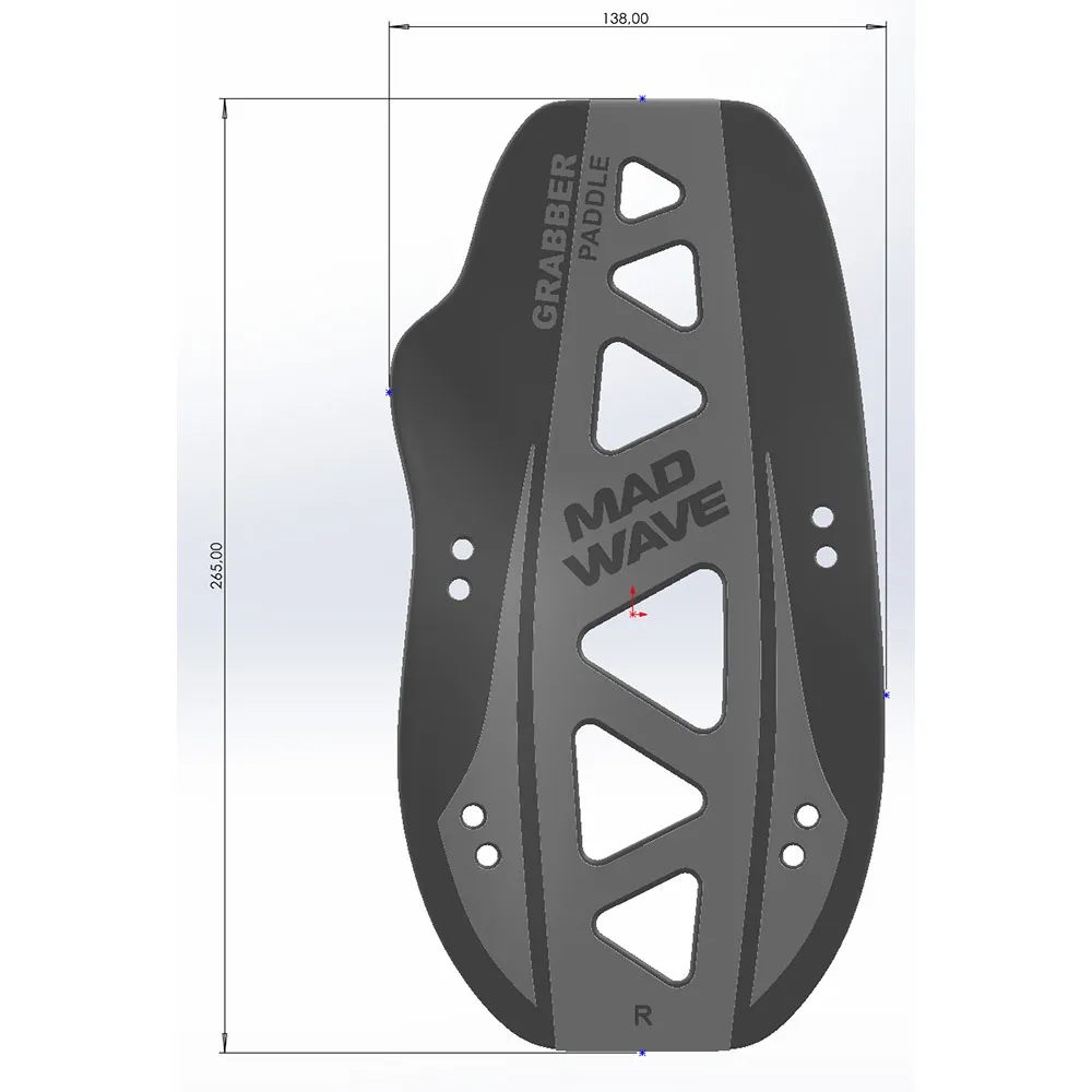 Madwave Grabber Forearm Schwimmflossen, Black Madwave Grabber Forearm Schwimmflossen, Black