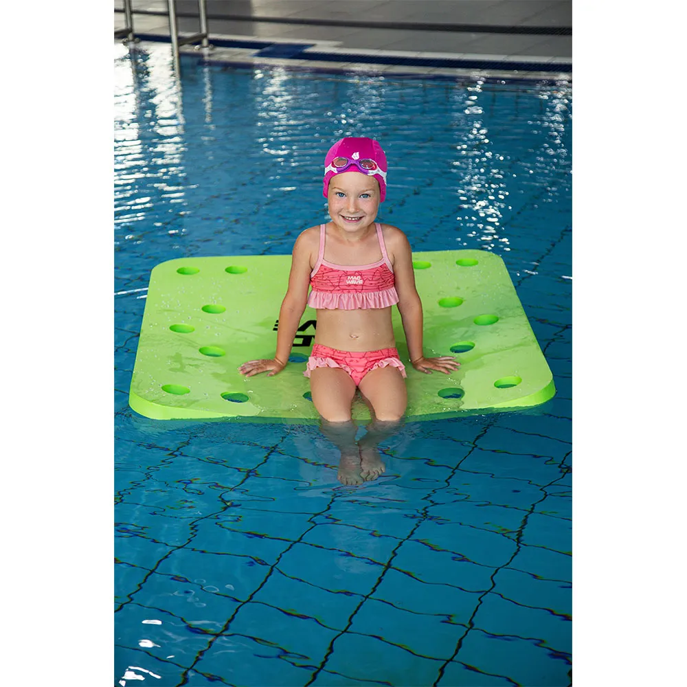 Madwave Island Schwimmende Matte Mit Löchern, Green, 100 x 100 x 4cm Madwave Island Schwimmende Matte Mit Löchern, Green, 100 x 100 x 4cm