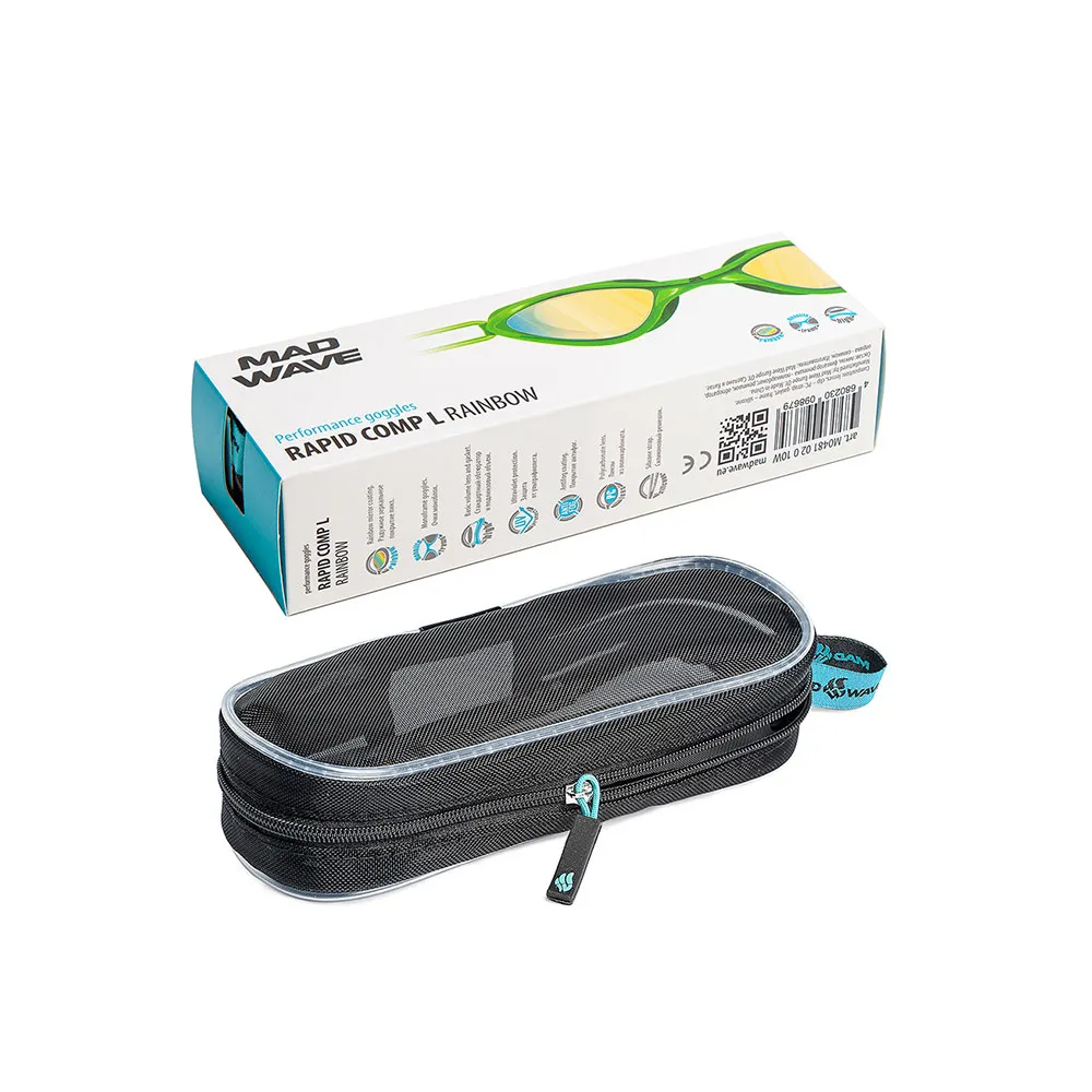 Madwave Rapid Comp L Rainbow Schwimmbrille Mit Spiegelglas, Green, One Size Madwave Rapid Comp L Rainbow Schwimmbrille Mit Spiegelglas, Green, One Size