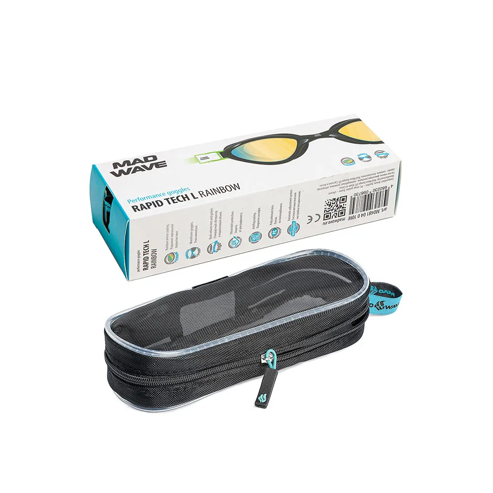 Madwave Rapid Tech L Rainbow Schwimmbrille Mit Spiegelglas, Green, One Size Madwave Rapid Tech L Rainbow Schwimmbrille Mit Spiegelglas, Green, One Size